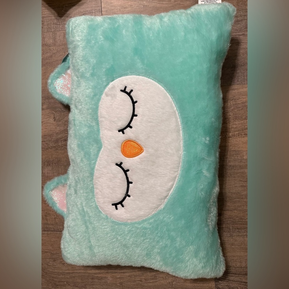 Kids Plush Ultimate Softness Bed Sleeping Owl Pillow 16.5” X 24”